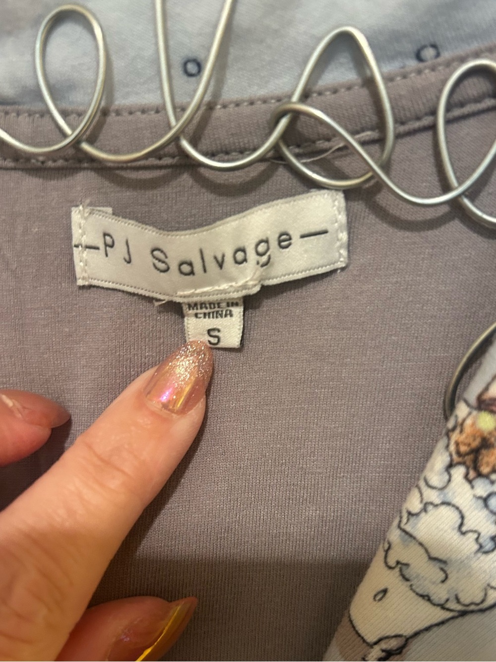 PJ Salvage Dog Bathtub Pajamas Cotton Rayon Blend Size Small - Picture 7 of 7